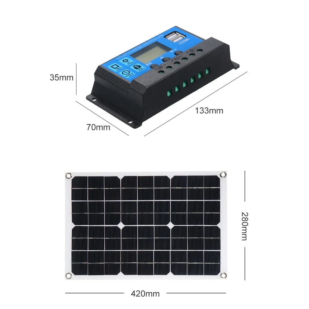 Pinnaco Resistance Solar USB 5V/18V USB Resistance Output Output Solar Dual Panel,Solar Panel Dual 50W Solar Car IP65 2 IP65 DC Solar 12V/24V QISUO Panel 5V/18V Water Water 5V/18V PWM 12V/24V DC Dual