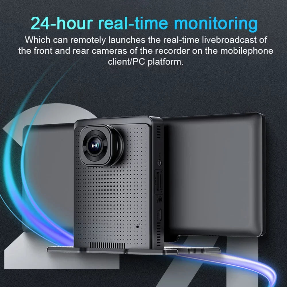 Video Viewing Tomshoo Car Night Degree Multi-language Car Positioning Auto Lens Dash Car DVR Dual Angle Cam Recorder Wide 10.26in Navigation 170 System Recorder Global