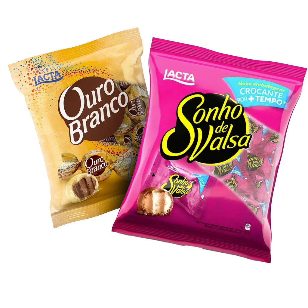 Sonho Valsa Bundle Bombom Ouro 1kg + Corner 1Kg Lacta - Branco Brazilian De
