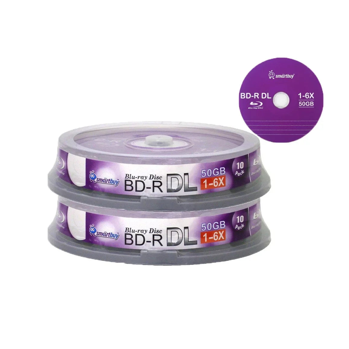 Layer Dual BD-R Blank 6x Smart Logo Media Disc Surface Dl Video Double 20-Disc 50GB Buy Top Recordable Data Blu-ray Layer