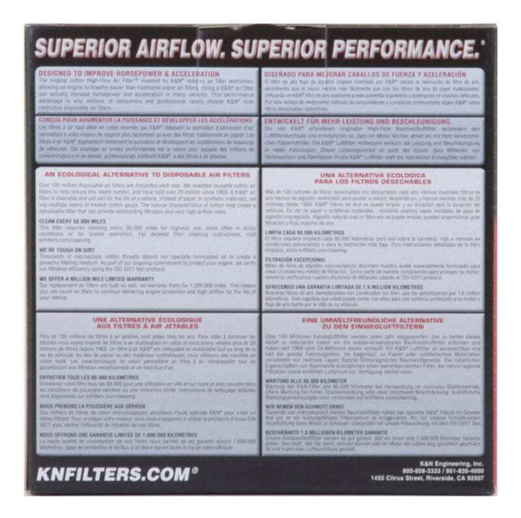 / / 1.625in ID 1.625in 2.75in Filter Flange Universal Overall KN - Custom Round Air Height