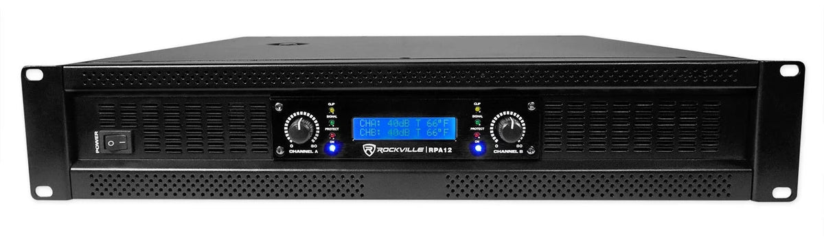 18" Amplifier+Cable Subwoofer Pro SBG1188 DJ PA 2-Channel Sub+5000w Rockville
