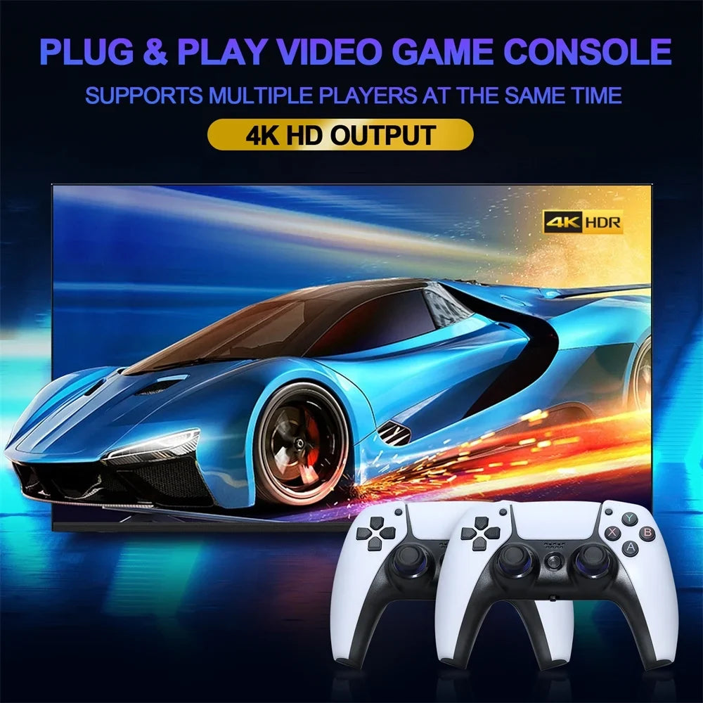10000+ Game Game Controller Console PS1/GB Handheld 4K For U10 Console Stick Retro Low Game Wireless Video 64G Games TV Latency