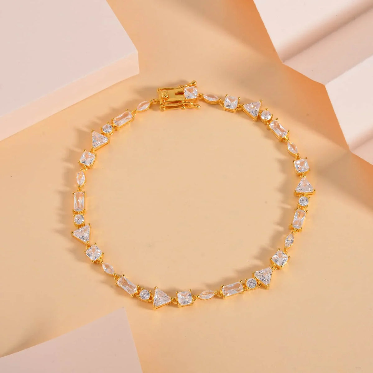 Cubic Day 8" Vermeil Birthday Size for 10.66 Jewelry Shop Gifts CZ Mothers Plated Marquise Sterling Ct for LC Bracelet Women Silver Lustro Gold Mom Stella 925 Zirconia Yellow