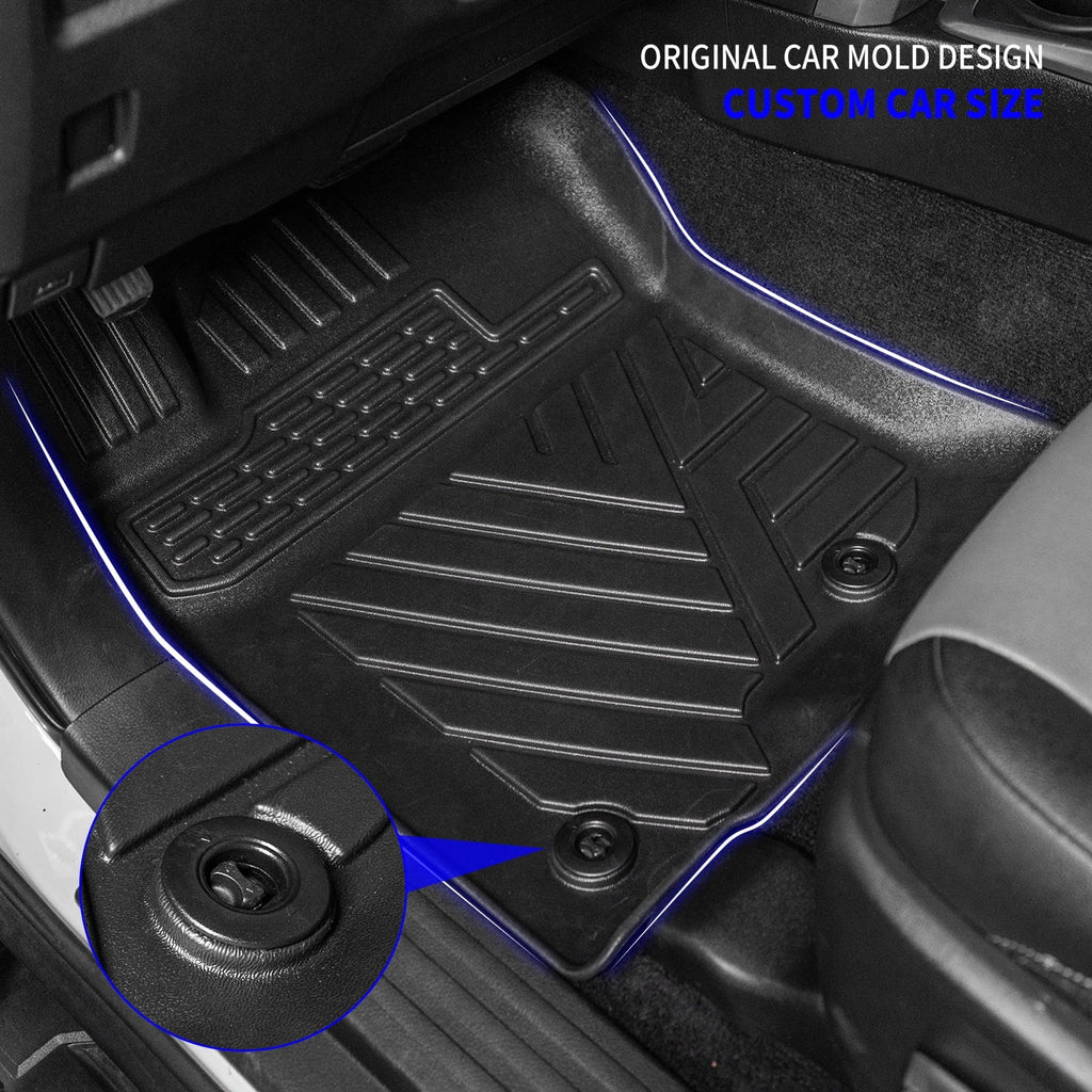 Mat+Floor Liner Row Mats+Trunk Seats 2013-2023 Backrest 7 Trunk Mats) (3rd Mat Toyota Cargo Fit 4Runner
