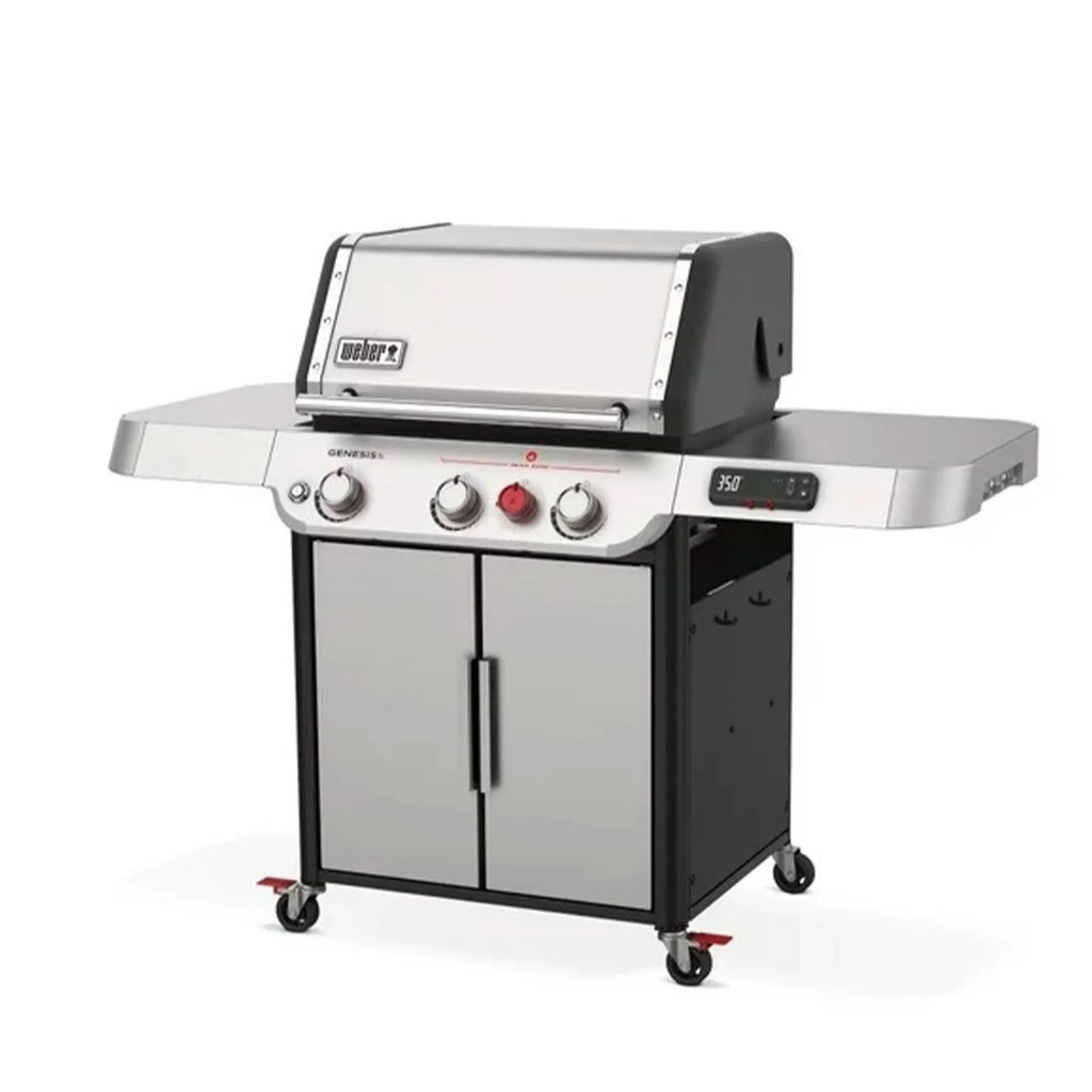 SX-325s Genesis Grilling Smart Grill in Gas Stainless Steel Smart Technology with Propane Weber 3-Burner Connect