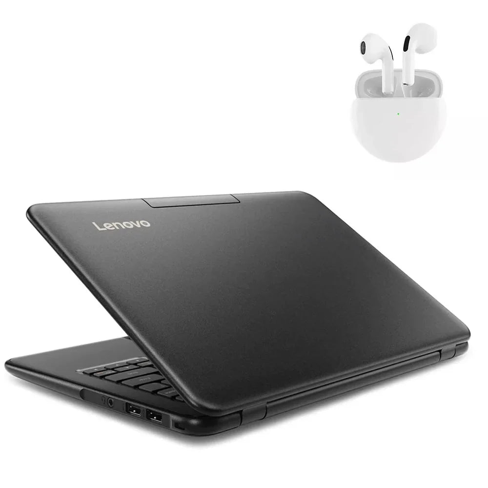 Pro PreOwned 64GB Lenovo (scratch 4GB Windows dent) 10 Laptop Intel Wireless and RAM 100e Processor with Earbuds SSD 11.6"