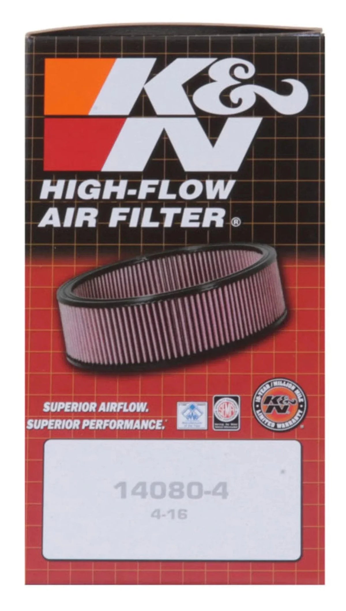 / / 1.625in ID 1.625in 2.75in Filter Flange Universal Overall KN - Custom Round Air Height