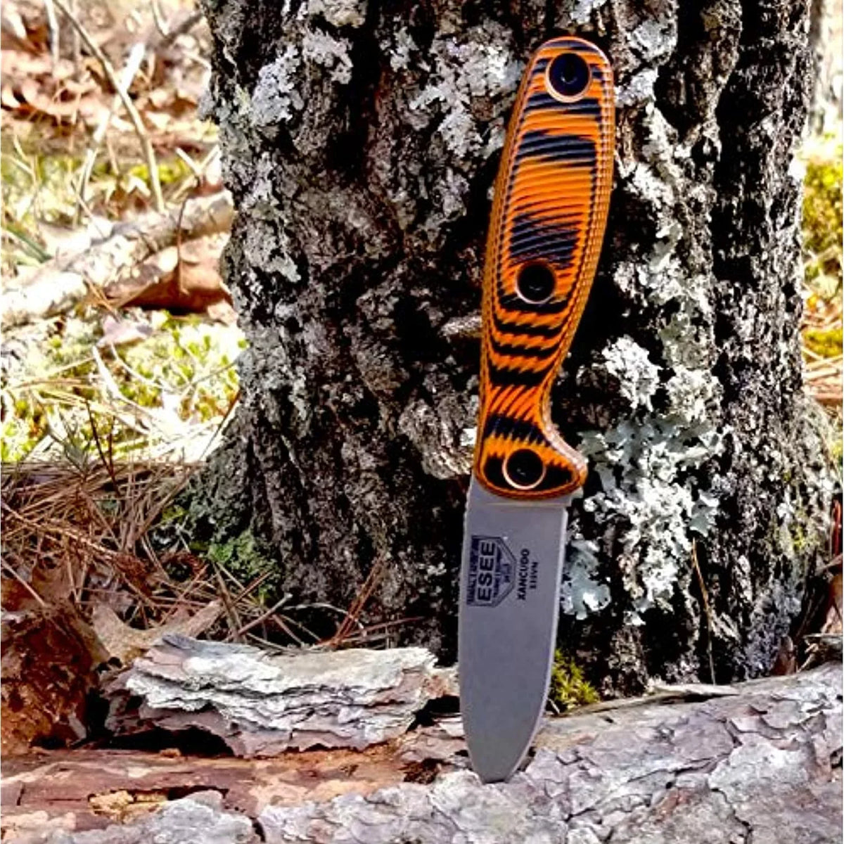 Orange/Black S35VN Fixed Blade Knife Stainless Xancudo ESEE Knives G10 XAN2-006 Steel &