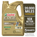 Synthetic EDGE Full 5 Performance Extended Castrol Quarts Motor Oil, Advanced 5W-20