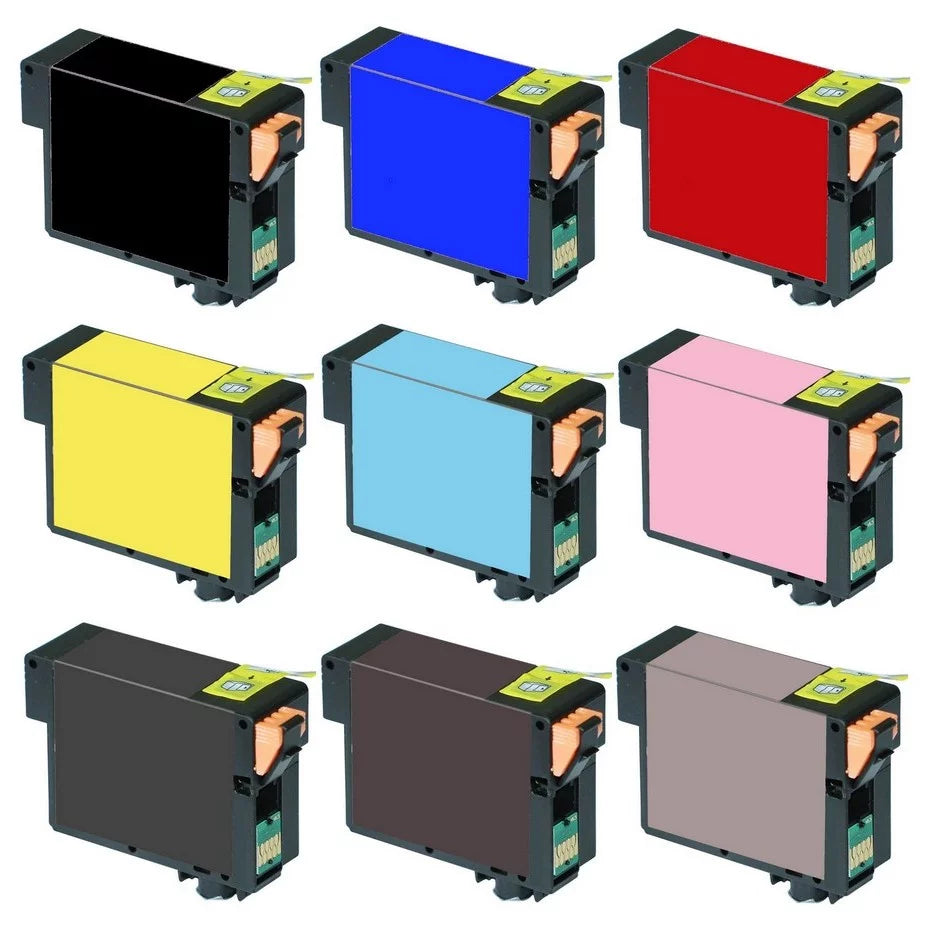 (C13T157CMYLCLMPLMBLLBK-US) Pack PrinterDash R3000 Photo (PBK/C/M/Y/LC/LM/LBK/MBK/LLBK) 157) Combo for Replacement (NO. Stylus Inkjet