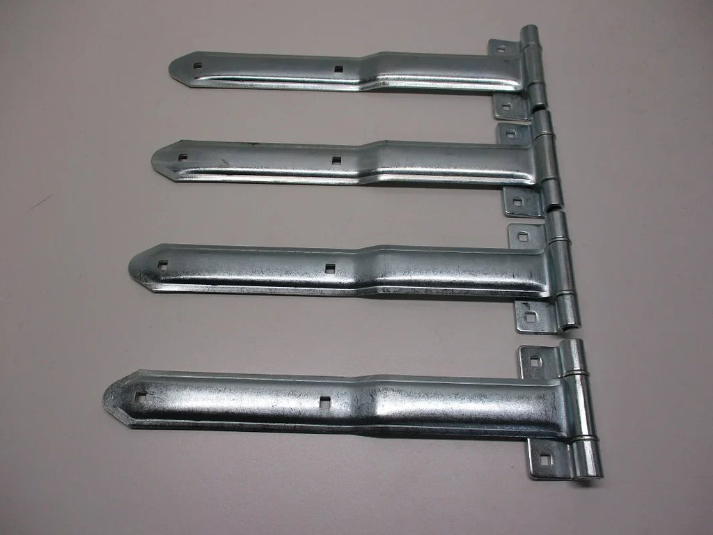 (4) Hinges Bent / Trailer Strap RV Utility 16" Offset Hinges Door Cargo
