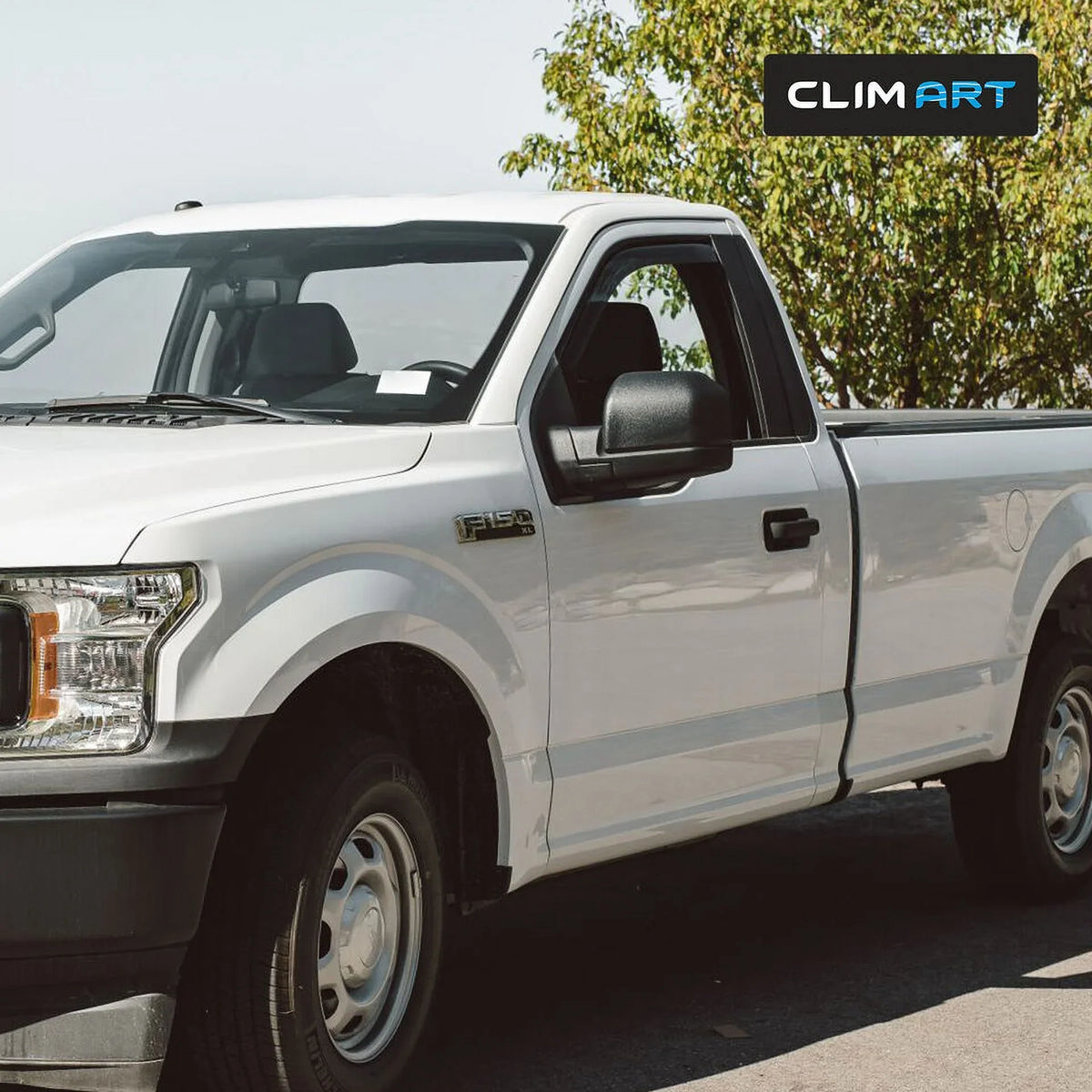 Window Dark Visors, Smoke Rain Truck Deflectors, Cab, Original 315008LP for 2 Incredibly ART Deflector, F150 2015-2020 Window Regular Accessories, Vent Durable in-Channel Guards pcs- CLIM Ford Vent