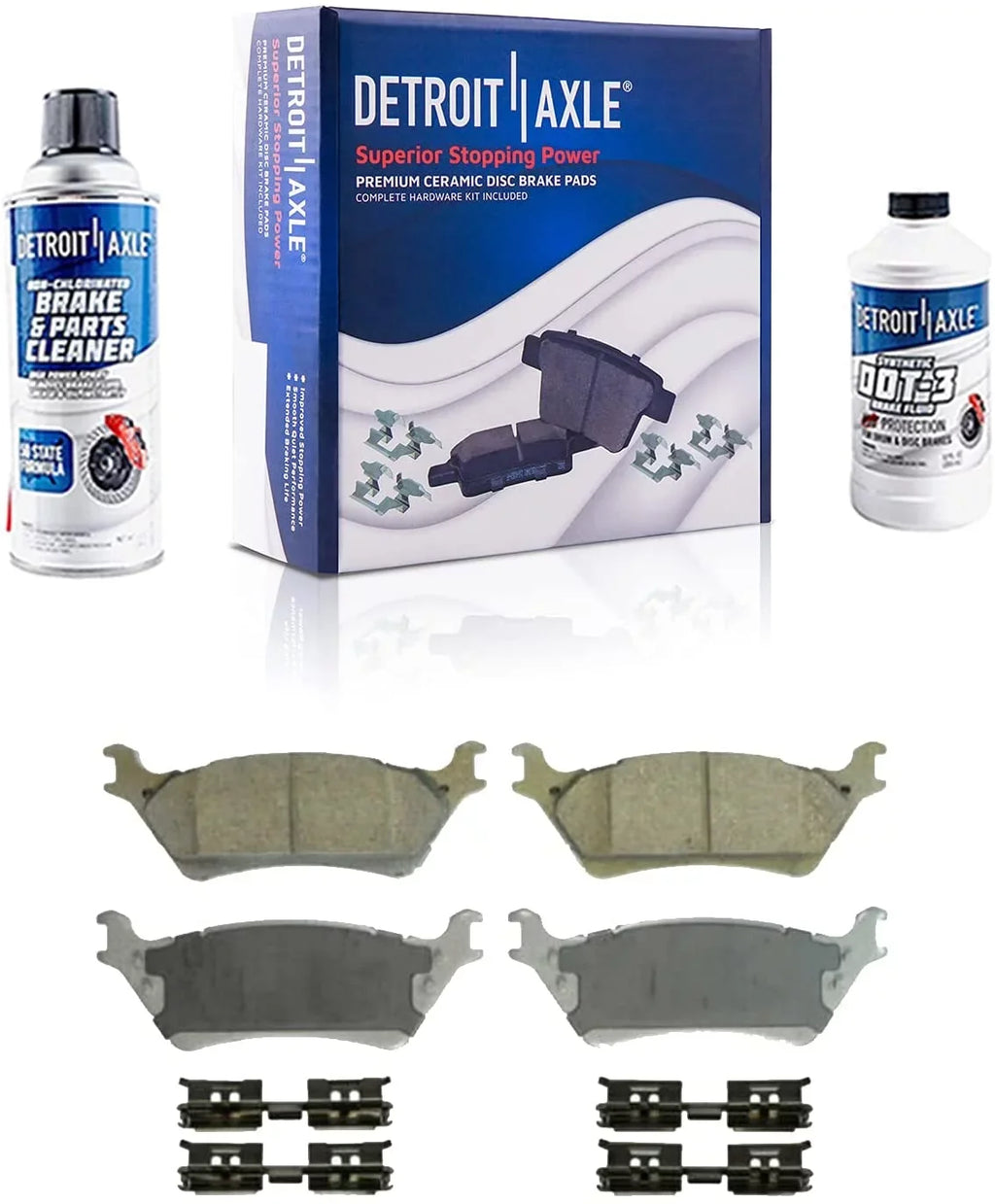 2018 - F-150 2016 Axle Rear 2015 2019 Ford Brakes 13.7" Replacement 2017 Rotor Drilled for Kit Slotted Detroit 2014 Rotors Lugs 2013 2012-2020 Disc Brake 6 Pads Brake Ceramic :