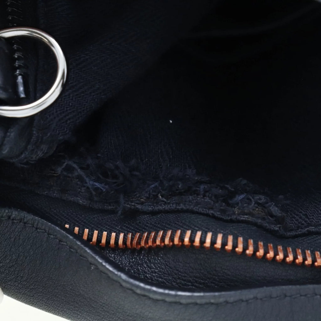 Unisex PM Vertical Bag Voderma Caravan Pre-Owned (Fair) Black Tote Hermes