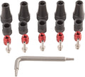 Boots, 5 Comp Compression 2-Pc 5 Kit Threaded Red Red/Force - Hose SRAM Nuts, Fitting AXS Brake Disc Barbs, Hose 5