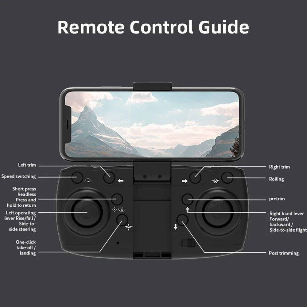 4K HD Drone Range FPV, Quadcopter, Camera - WiFi RC - Foldable E88Max JahyShow AirMaster Long