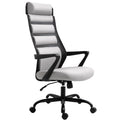 Height, 26.75 275 in Adjustable Executive Capacity, & lb. Chair Swivel Vinsetto Grey with