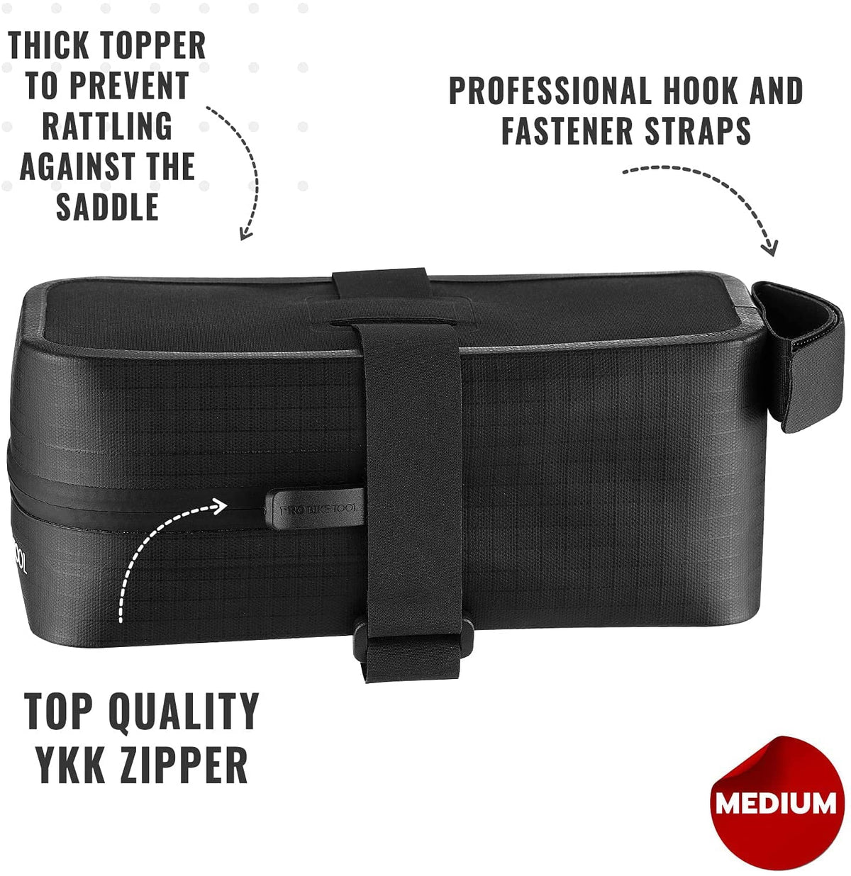 PRO (Large) Bag Bicycle Seat Saddle The BIKE Under TOOL
