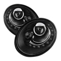 Beetle LED - - Headlights Spyder Projector DRL Volkswagen Black 06-10