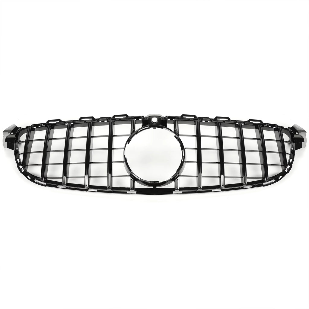 AMG Bumper Black S 2018 Or Cover Both Grille 2017 for with W205 for Benz 2016 Front Kojem Camera Mercedes without Model C63 Painted 2015