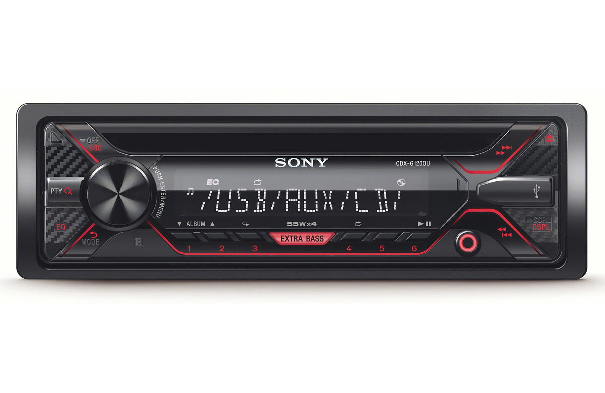 CD max Sony 55Wx4ch with Z Bundle Receiver Aux & and Zonoz Inputs CDX-G1200U USB Tool