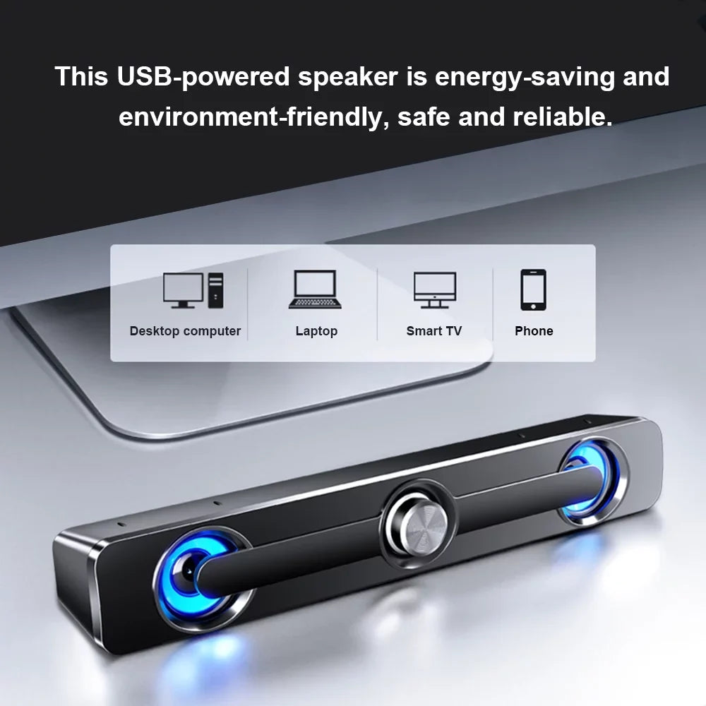 Laptop PC Sound Wired MP4 Subwoofer for USB Phone Surround Speaker Box Speaker Stereo MP3 Computer GoolRC Bass V-111 Tablet Bar Powerful