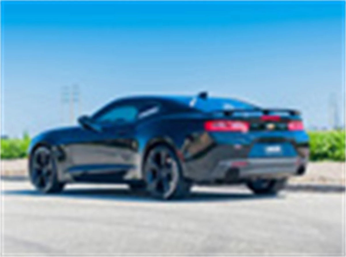 Mode Right 2.75 Borla in.; Round And Black x Exhaust; ATAK Left Hand w/o Axle-Back Incl. 11923CFBA System; NPP-Dual Split Carbon Single Fiber Exhaust Mufflers/Clamps/4.5 Tips; in. Exit; 5.75 Rear
