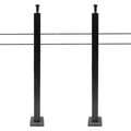 Railing Level Post Steel Cable Stainless for Two Railing Post System Deck Concrete Sides Wood Pre-Drilled Fence Cable 36''x2''x2'' Square Level