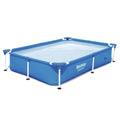 Above Swimming Metal Rectangular 4.9 Ground x 1.4 Frame 7.25 Steel Kids Bestway Pro x ft Pool,
