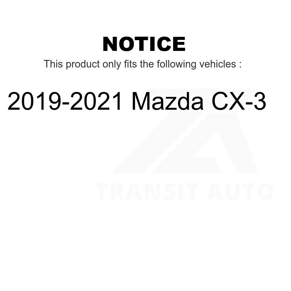 Brake For Kit Mazda Rear Pads Semi-Metallic CX-3 Front 2019-2021 KPF-100476