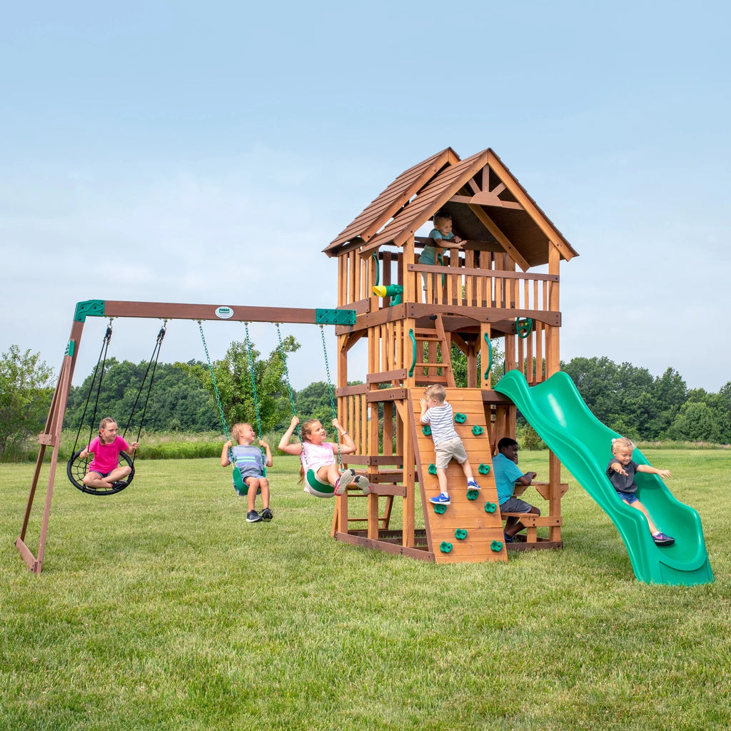 Discovery Swing Set Highlander Backyard