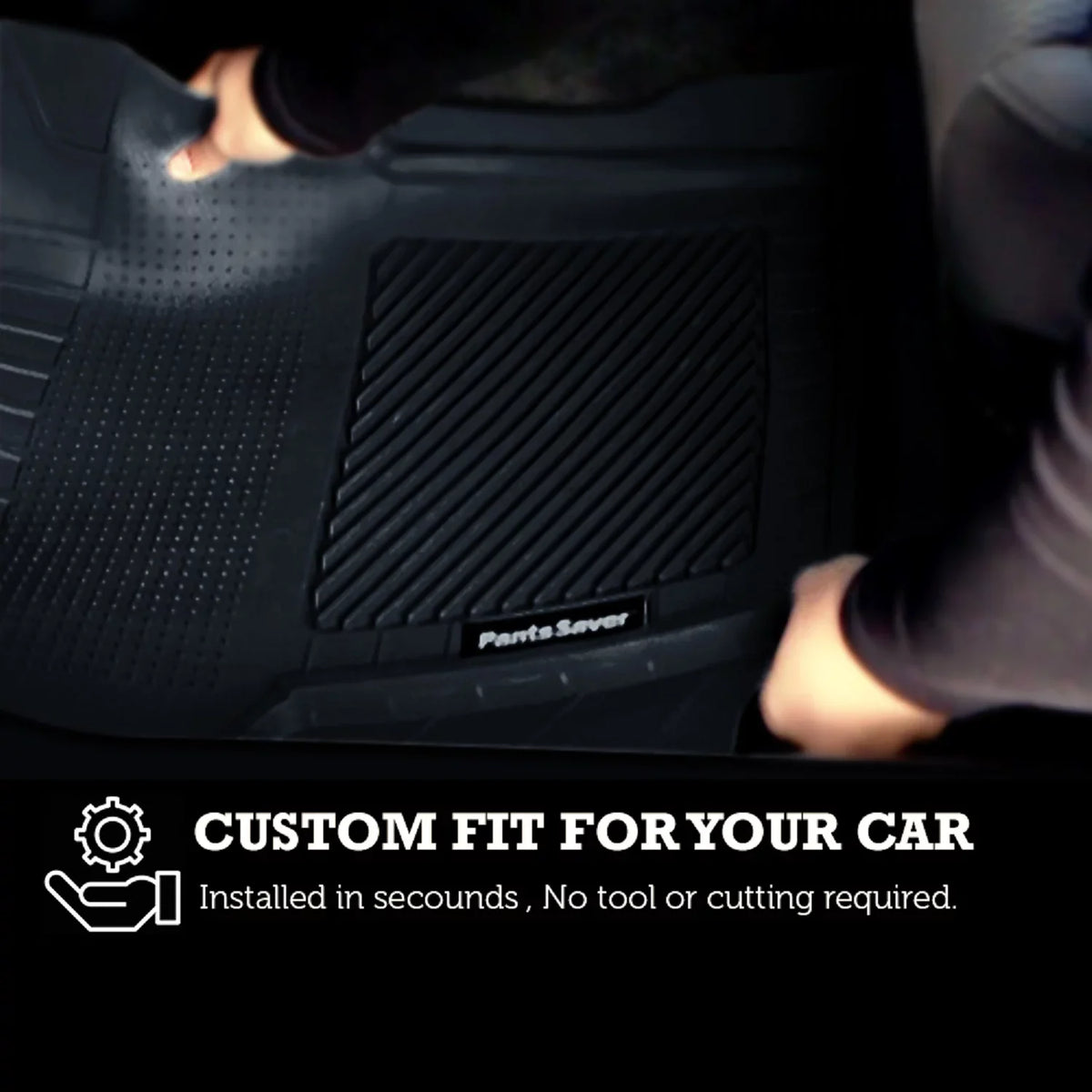 GV70 SUV Set 2022-2023 PantsSaver for All Weather Piece Fit Mats Genesis Protection (Gray) Custom Floor -4