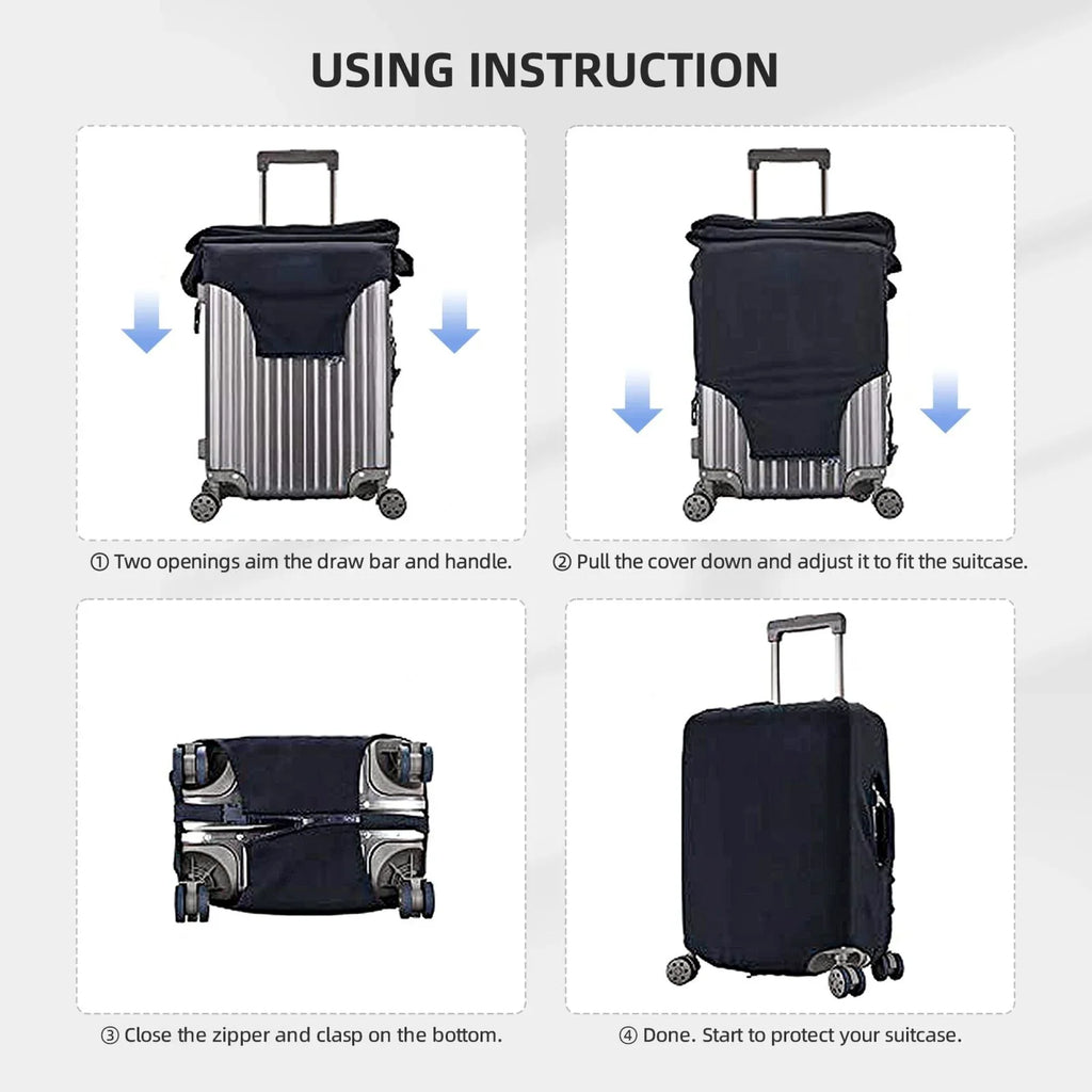 Junzan Ark2 Fashion Inch Suitcase Luggage 18-32 - Noah'S Print Luggage Animals Fits Washable On Cover Protector