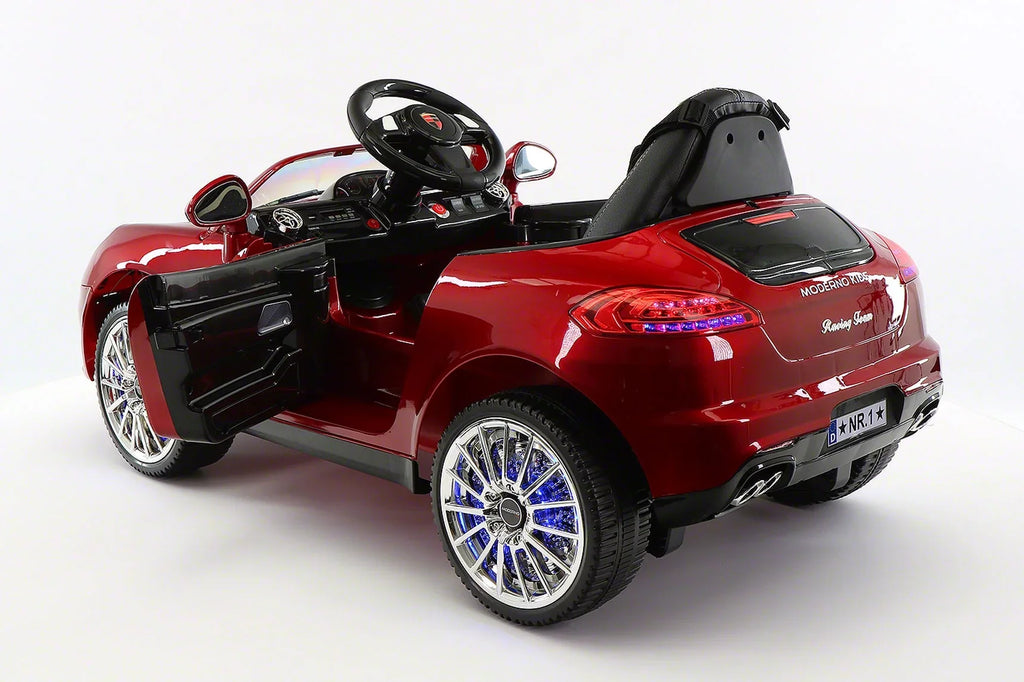 Ride-On Kiddie Electric 12V with R/C Roadster Parental Kids Cherry | Car Red Remote
