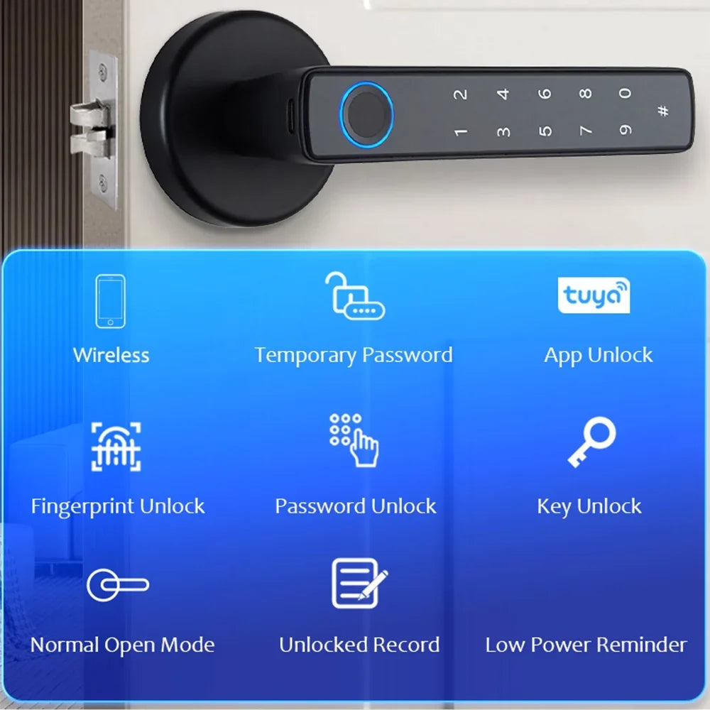 Keyless Entry Lock Smart Door Anself Lock Wafu