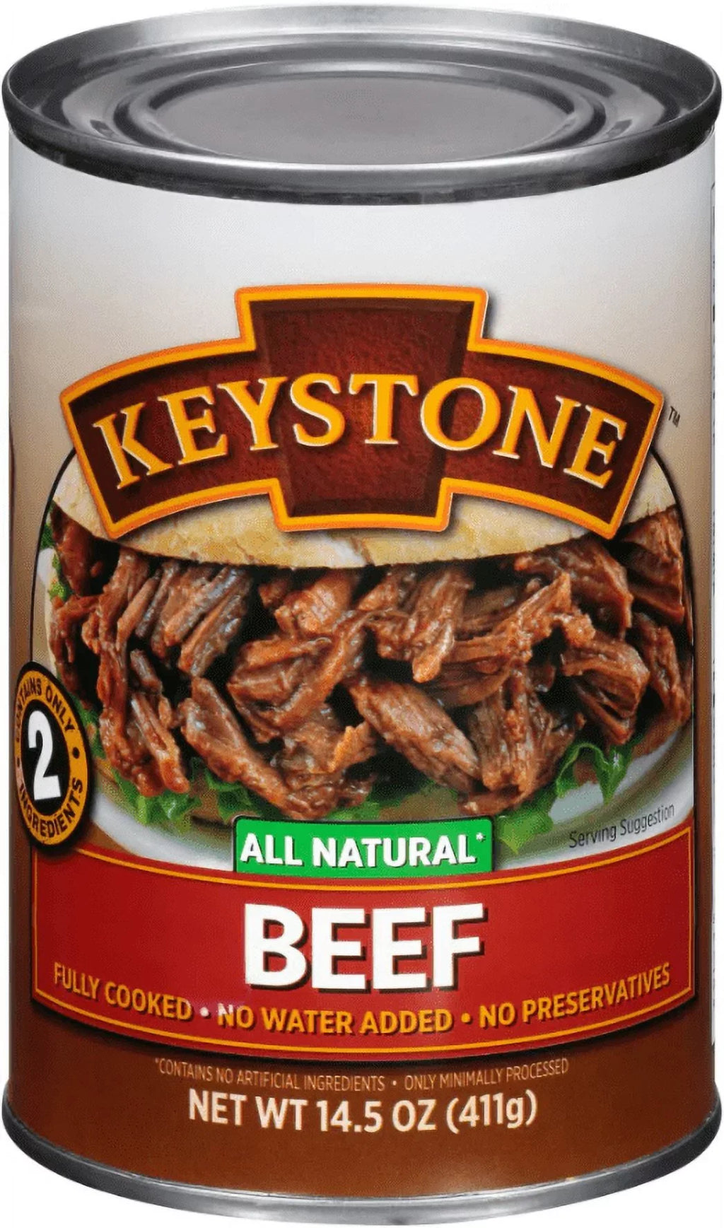 Camping oz Food Can Survival Eat For and to ✅ Backpacking Emergency Pack) Ready Keystone Hiking All Beef Cans Natural (6 14.5 ✅