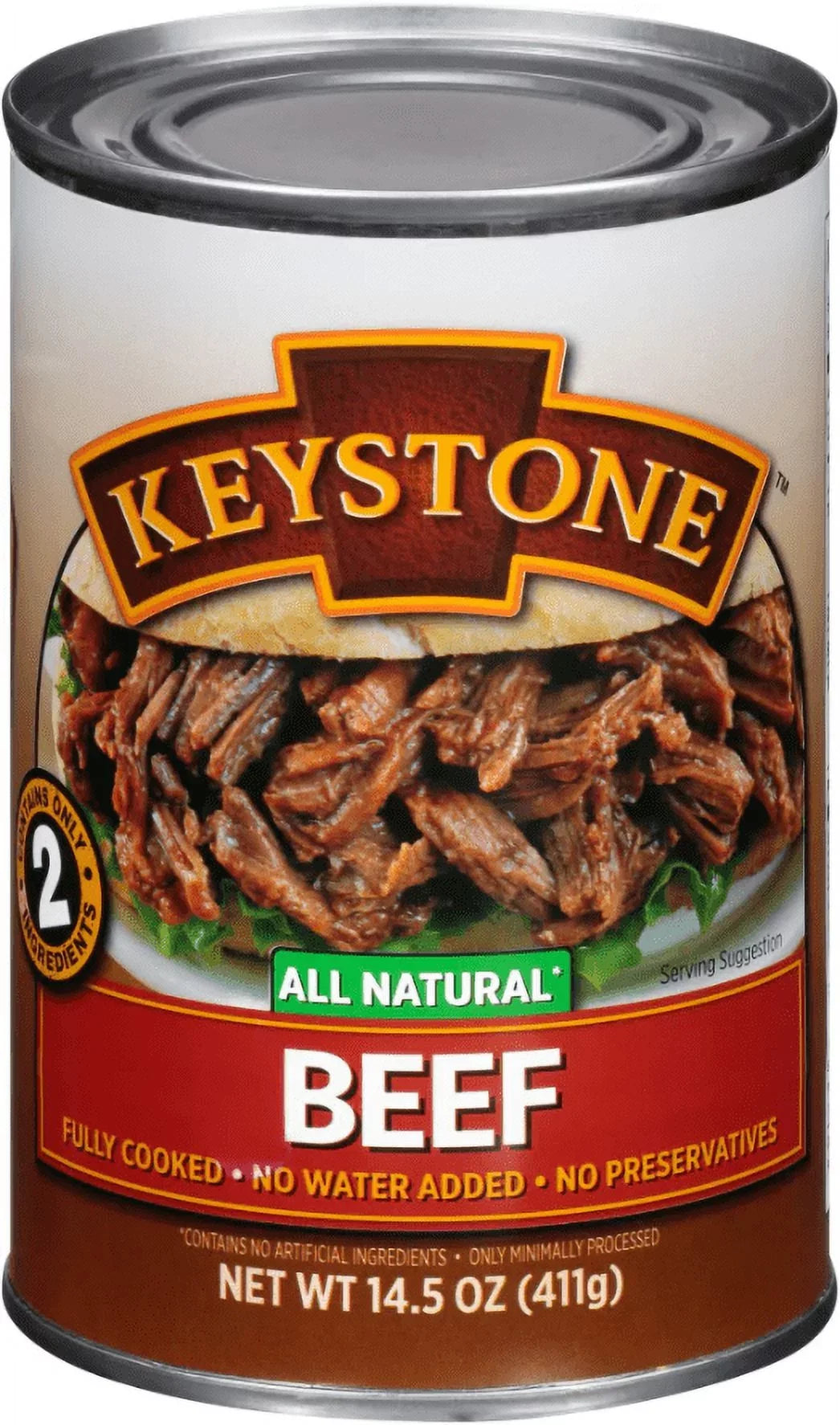 Camping oz Food Can Survival Eat For and to ✅ Backpacking Emergency Pack) Ready Keystone Hiking All Beef Cans Natural (6 14.5 ✅