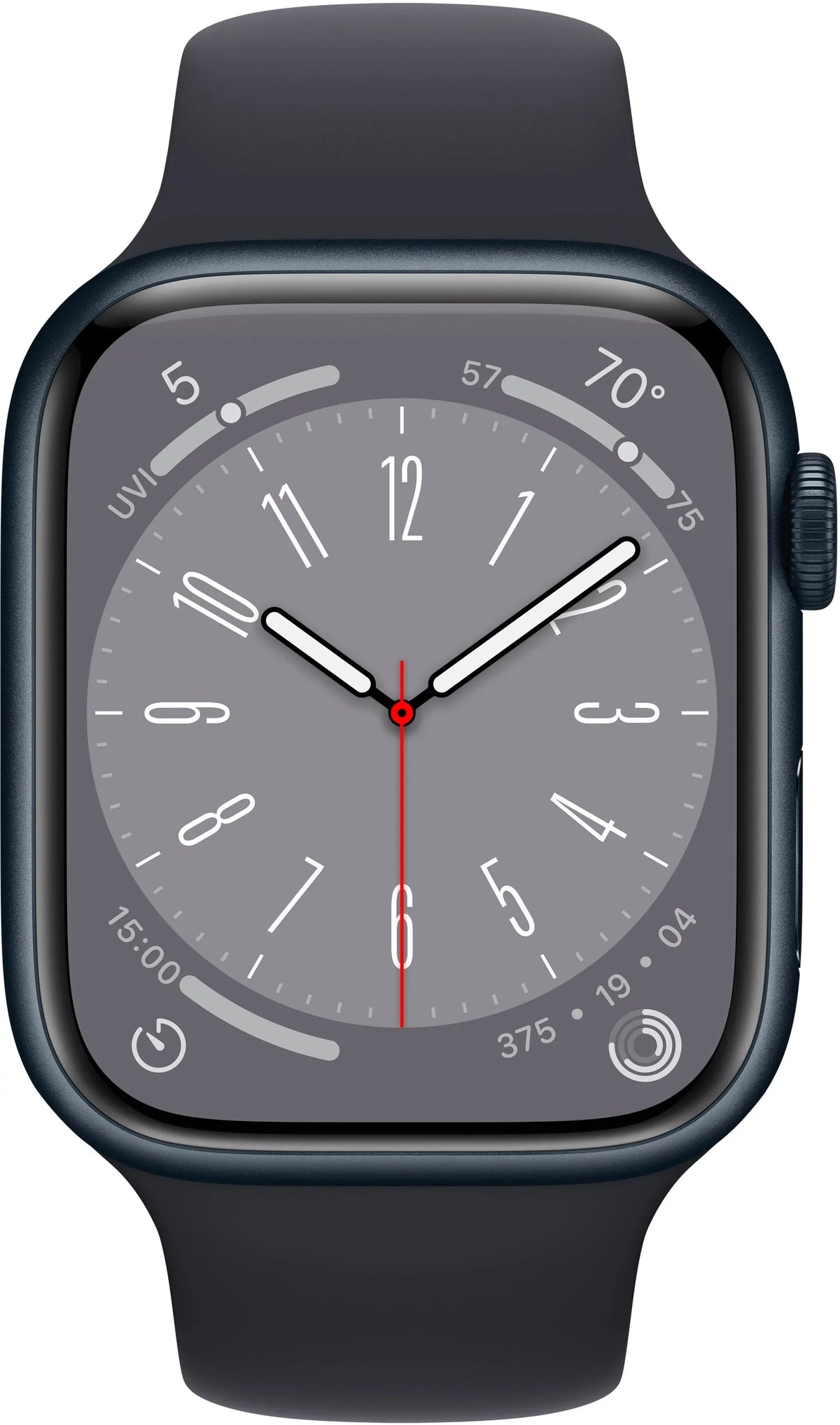 Restored Aluminum Watch GPS Apple Only Midnight Case (Refurbished) Series Band Midnight 45MM 8
