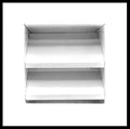 '- Mesh & Exterior X Aluminum with & HVAC 6"w Grille White Crawlspace Vent Waterproof - 6"h x 7.5”h] Vent Air Walls 7.5”w [Outer - Dimensions Screen for Rain