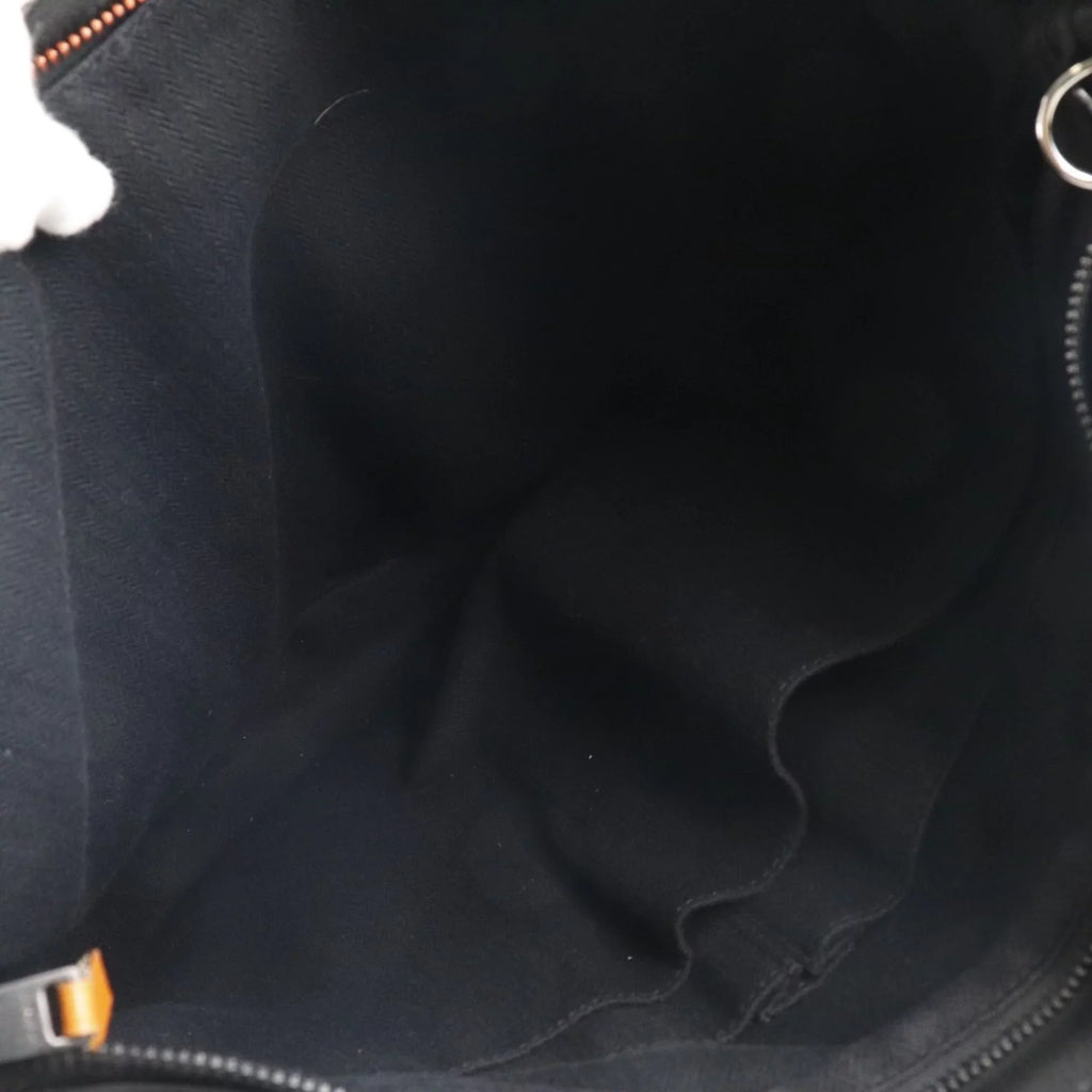 Unisex PM Vertical Bag Voderma Caravan Pre-Owned (Fair) Black Tote Hermes