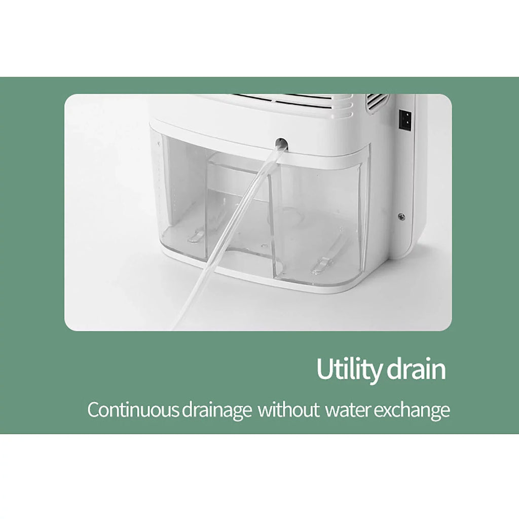 Water Tank RV for Hose ZhdnBhnos 2.5L Garage Portable Moisture w/ Compact Bedroom MIni Caravan Dryer Dehumidifier Drain