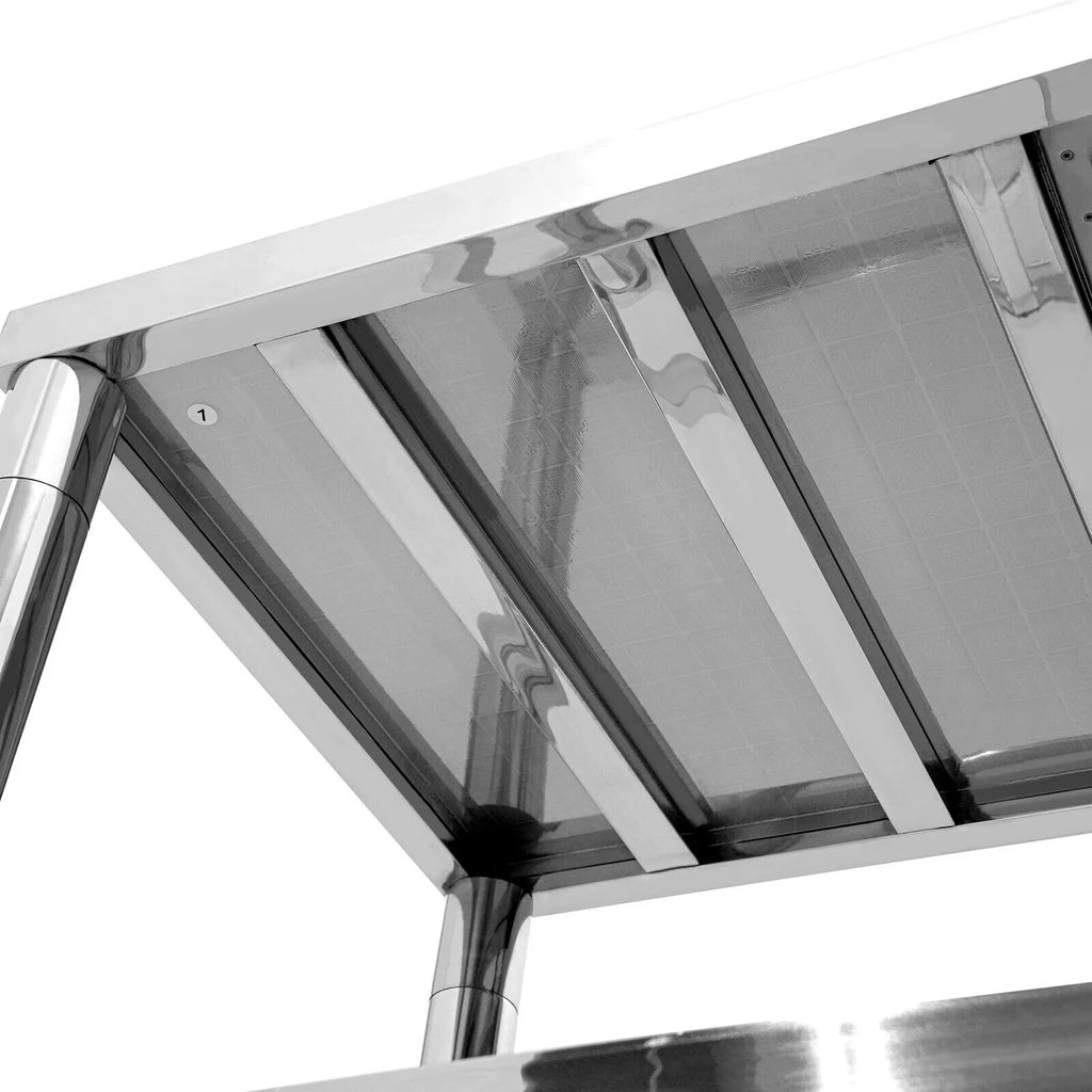Drainboard w/ Bowls Utility 2 Kitchen Prep Steel Catering Bowl Kitchen w/Faucet Catering Sink Bowl Sink Home Bowls Prep Sink +Shelf Prep Table Catering Kitchen 2 Stainless 304 Commercial Table