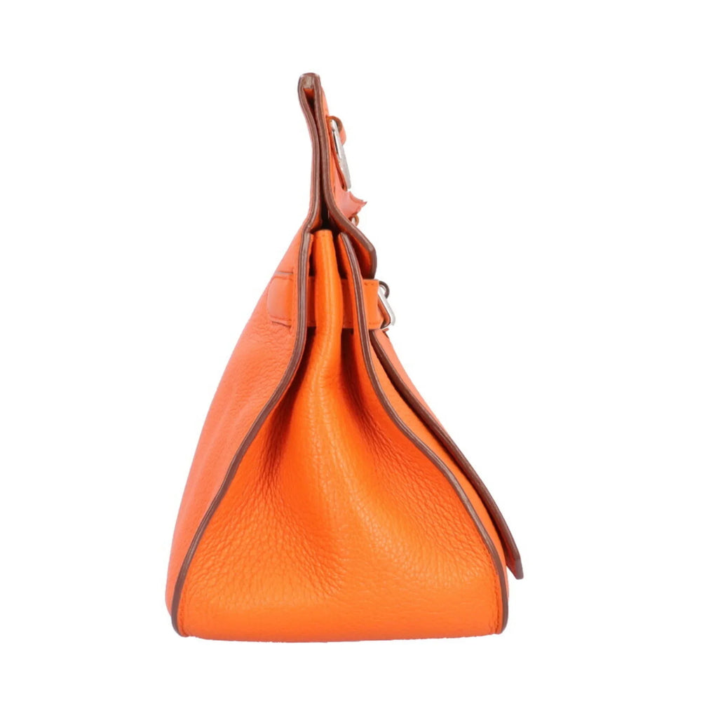 Women's BRB10010000013133 Hermes Bag Clemence Pre-Owned Orange Taurillon Shoulder 34 HERMES Gypsière (Good)
