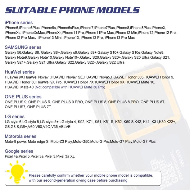 Surfing Case Axon Underwater Video Up Housing ZTE [15m/50ft] 7 UrbanX all Inch Professional Photo LCD Phones Waterproof to And Protective with Lanyard Diving Snorkeling Swimming for 6.9