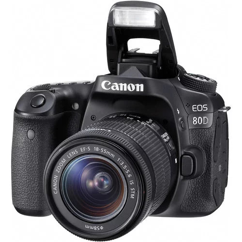 Expo Lens DSLR 18-55mm EOS + 64GB Canon Kit Camera 80D with Essentials