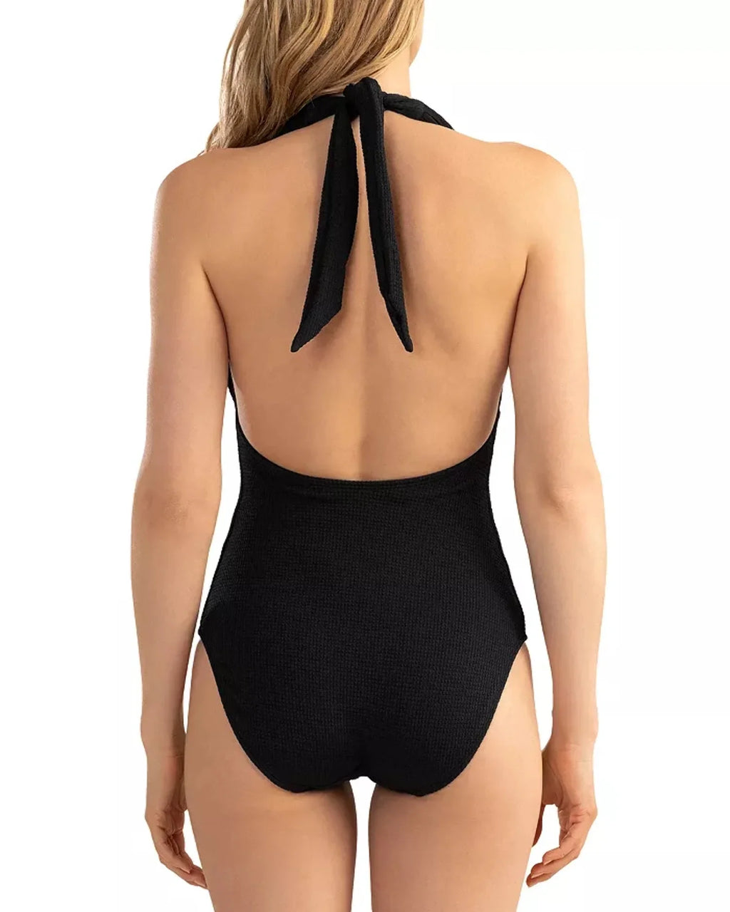Piece Plisse Shoshanna One Swimsuit Halter