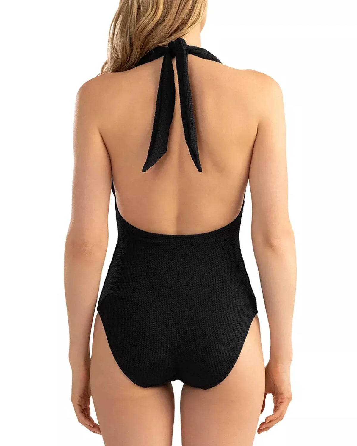 Piece Plisse Shoshanna One Swimsuit Halter