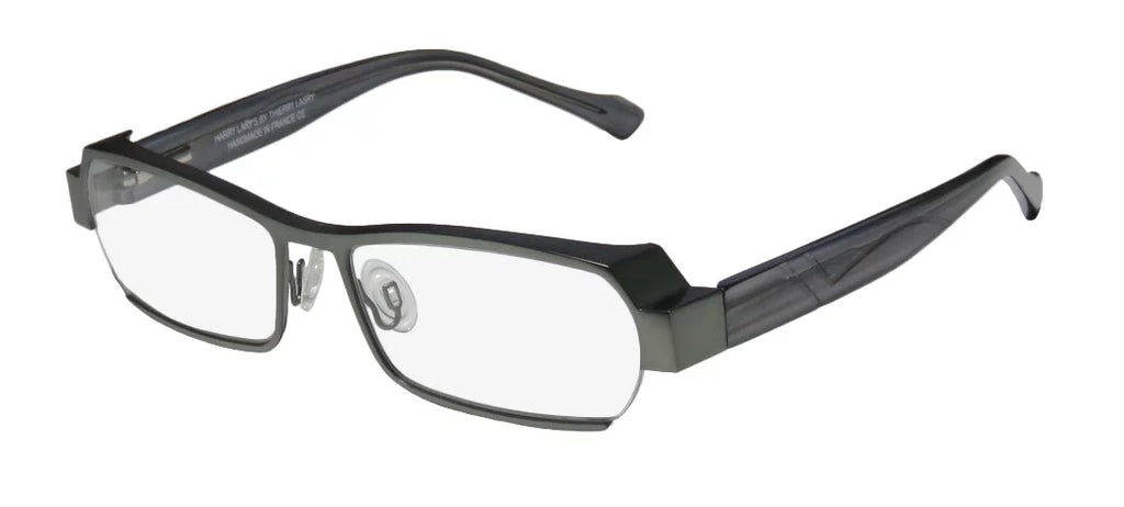 HINGES COMFORT DEMO 55-16-0 HARRY LARY'S SPECIAL FRAME FULL-RIM DESIGNER EYEGLASSES/SPECTACLES FLEXIBLE NEW TRANSPARENT ULTIMATE LENSES LEGACY / SAGE MENS GRAY