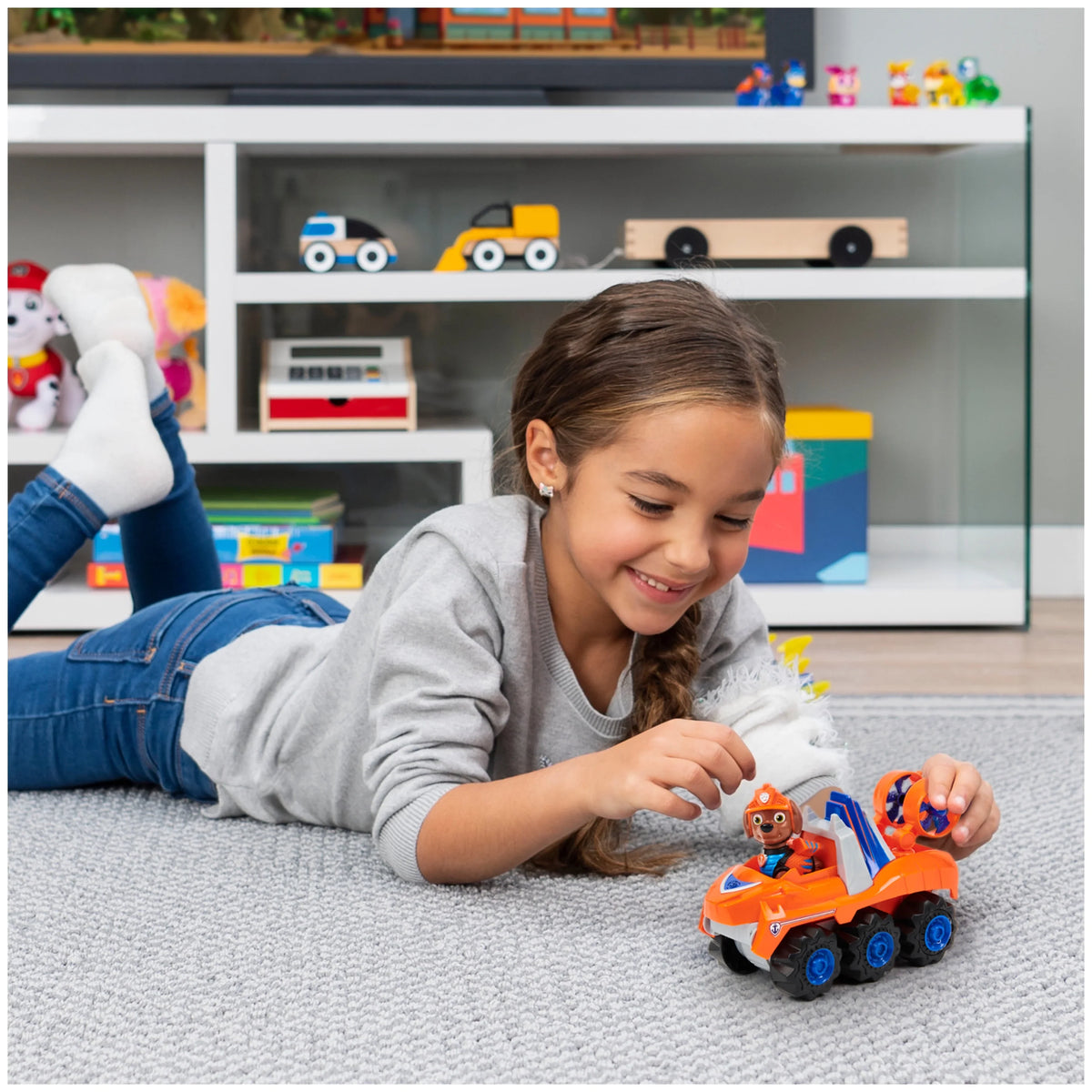 Rev Patrol, Up Zuma’s Mystery Vehicle for Dinosaur Rescue PAW with Deluxe Toys Ages Boys Figure, Up Dino Preschool Girls and & 3